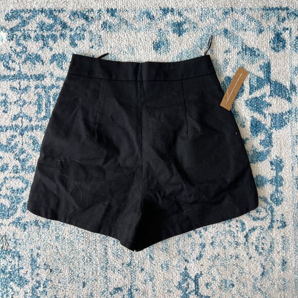 High Waist Black Women's Shorts - Picture 3 of 3